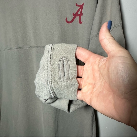 Pressbox ALABAMA Long Sleeve Shirt with Red Logo Roll Tide 100% Cotton - Picture 4 of 7